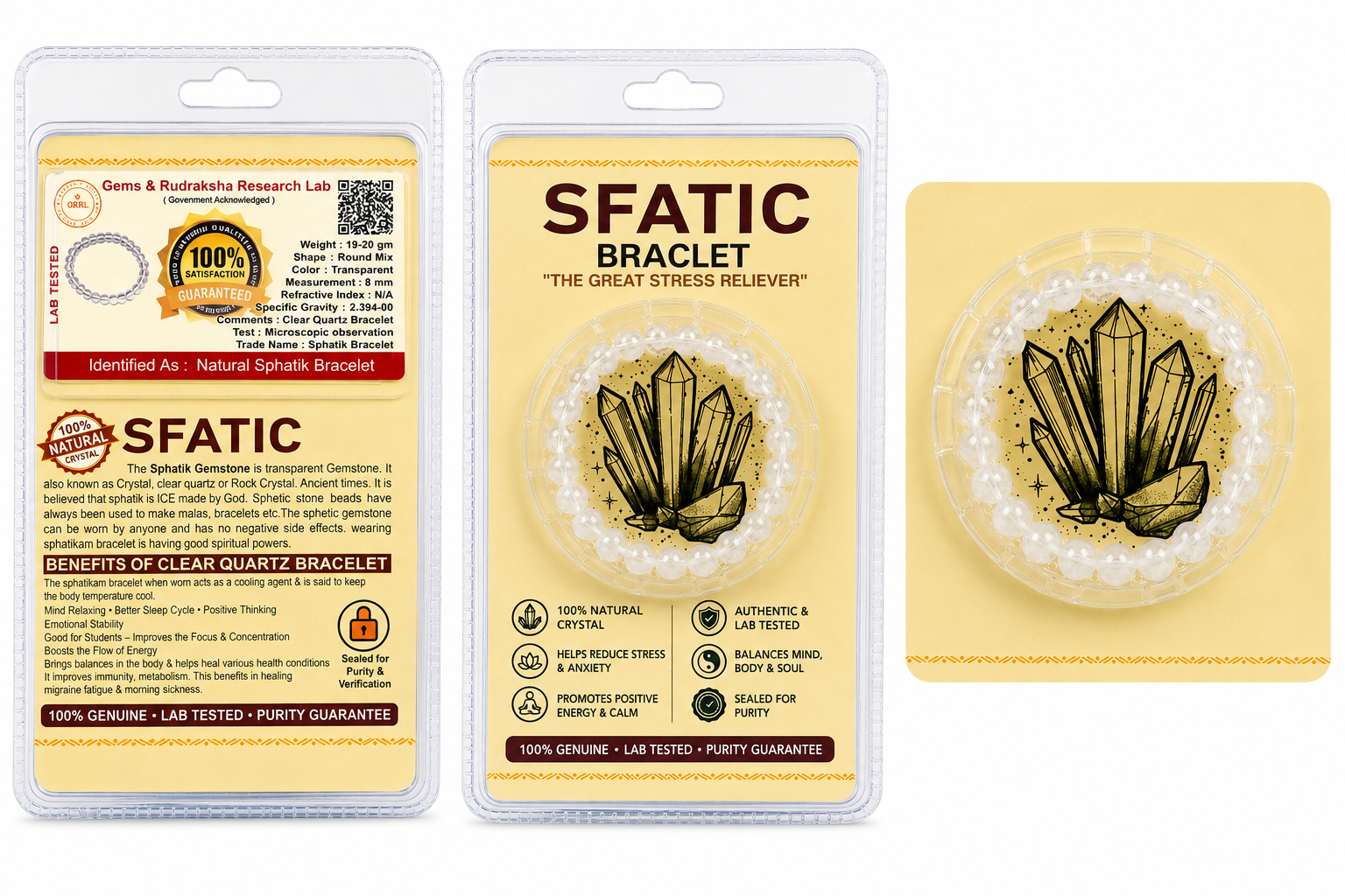 sfatic crystal bracelet